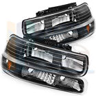 For 1999-2002 Chevy Silverado 1500 2500 Front Headlight Replacement Headlamp Set