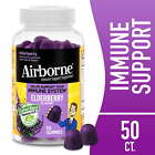 Airborne Vitamin C & Zinc Immune Support Gummies, Elderberry Flavor, 50 Count