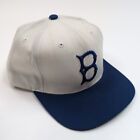 Brooklyn Dodgers Hat Cap Mens Adjustable White Blue Pinstripe MLB Baseball