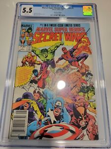 Marvel Super Heroes Secret Wars #1 1984 CGC 5.5 NEWSSTAND Rare Bronze Age KEY