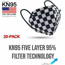 50/100 PCS Mixed Color KN95 Face Masks Protective 5-Layer Disposable Respirator