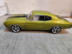 ACME: 1:18 1970 CHEVELLE HT SS RESTOMOD  CITRUS GREEN - A1805525 -FREE SHIPPING