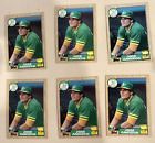 Lot of 6 1987 Topps Baseball Jose Canseco All Star Rookie Cards  -  Oakland A's