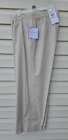 Sag Harbor Khaki Beige Textured Cotton Pants~Jeans Style w/Part Elastic Waist~ 6