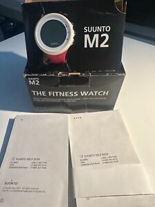 Suunto M2 PINK womens Heart Rate Monitor Fitness Digital Watch Belt w/Box TESTED