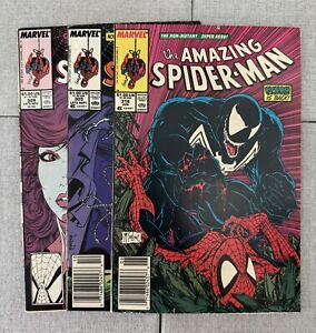 Amazing Spider-Man #316 Newsstand McFarlane 1st Cover App Venom + #305 & 309