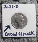 2021 D Washington Crossing the Delaware US Quarter 1 Yr Release by Mint *ERRORS*