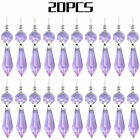 Replace 20 Chandelier Lamp Clear Crystal Icicle Prism Bead Hanging Pendant Decor