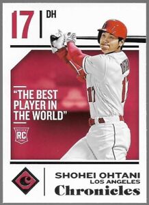 New ListingSHOHEI OHTANI 2018 Panini Chronicles The Best Player In The World Rookie RC Card