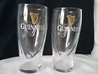 Guinness Irish Stout NEW set of 2 Logo Beer Glasses 16.9oz.