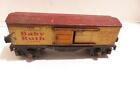 LIONEL TRAINS PRE-WAR TINPLATE 2679 BABY RUTH BOXCAR- 027- POOR -H8
