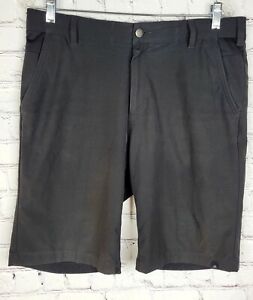 Adidas Mens Size 32 Black Golf Athleisure Shorts Flat Front