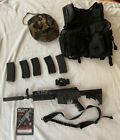 Airsoft M4 Rifle Scope Magazine Tactical Vest Bundle (used - No Charger/battery)