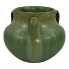 Ephraim Faience 2003 Hand Made Art Pottery Green Forest Floor Ceramic Vase 304