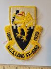 USS LANG FF-1060  (FRIGATE) EMBROIDERED PATCH -  US NAVY