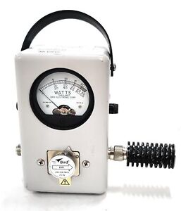 Bird Thruline Model 43 RF Wattmeter Power Meter w/ DL-30N Antenna & 25D Slug