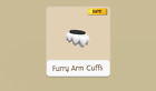 Rare Black and White Furry Arm Cuffs | Animal Jam Play Wild [READ DESC]