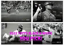 2022 TOPPS Black & White Baseball #1-100 Base Cards Complete Your Set YOU PICK!