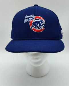 New Era 59fifty 7 1/8 Iowa Cubs Minor League MiLB Batting Practice Blue Hat Cap