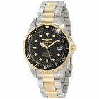 Invicta Men's Watch Pro Diver Quartz Black Dial Two Tone Steel Bracelet 8934