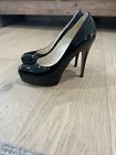 BRIAN ATWOOD Leather Black Patent Leather Heels Used Size 35.5