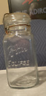 VINTAGE BALL ECLIPSE SQUARE  1 QUART JAR WITH WIRE BAIL -rare find