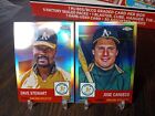 2022 Topps Chrome Platinum Refractor Lot x2 Jose Canseco #416, Dave Stewart #179