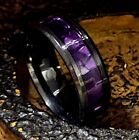 Men's Chorite Purple Promise Ring or Wedding Band