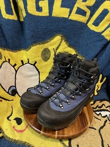 LL Bean Men’s Size 12 Blue/Black Goretex Vibram Hiking Boots