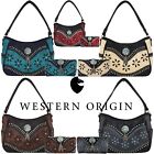 Tooled Leather Concealed Carry Purse Western Handbag Women Shoulder Bag  Wallet