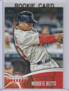 MOOKIE BETTS ROOKIE CARD Dodgers Boston Red Sox 2014 TOPPS BASEBALL $$ RC