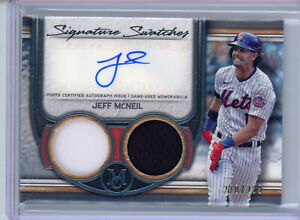 2023 Museum Collection: Jeff McNeil Signature Swatches Dual Relic Auto /299
