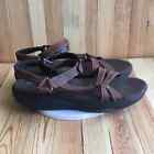 Skechers Shoes Women Sz 9.5 Brown Shape UPS Sandals 0385
