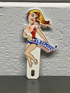 Blaupunkt Autoradio Metal Plate Topper Stereo Audio Gas Oil Sales Pin Up Sign