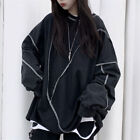 Womens Korean Fashion Oversize Loose Pullover Sweatshirt Casual Tops Punk Blouse