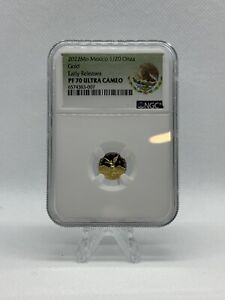 2022 Proof Gold Mexican Libertad Onza 1/20 oz NGC PF70UC Early Releases