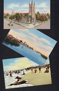 Wilmington NC Carolina Beach North Carolina 3 New Hanover County Postcards