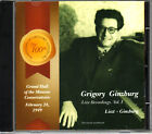 GRIGORY GINZBURG piano Liszt, Ginzburg - Live recordings Vol.I ANOSOV CD NEW