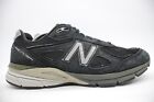 New Balance 990 V4 Shoes Men's 13 D Black Suede Sneakers Running Walking