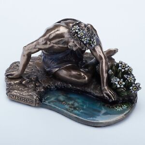 NARCISSUS AND HIS REFLECTION home decor figurine statue