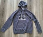 Obey Hoodie Mens L Large Gray Pullover Sweater Pocket Spell Out Casual