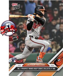 Jackson Holliday 2024 MLB TOPPS NOW 61 Records RBI In MLB Debut Presale