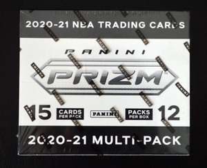 2020-21 Panini Prizm Factory Sealed NBA Basketball 12-Pack Cello Multi Pack Box