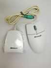 BRAND NEW--Microsoft C57 Beige PS2 & Serial Wireless Scroll BALL Mouse