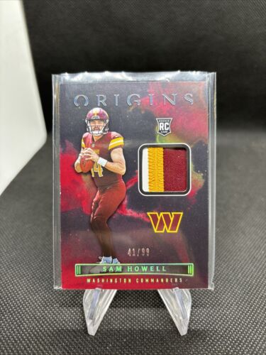 2022 Panini Origins Sam Howell Red Rookie Jersey Patch /99