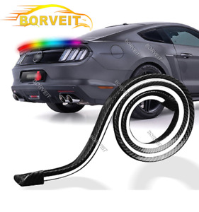 12V RGB LED Spoiler Trunk/Car Rear Lip Brake Light Tail Wing Lid Carbon Fiber (For: Genesis G80)