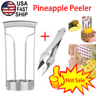 2PCS New Kitchen Tools Stainless Steel Pineapple Corer Slicer Cutter Eye Peeler