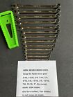 snap on wrench set sae flank drive plus combination standard 5/16 - 1