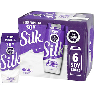 Shelf-Stable Soy Milk Singles, Very Vanilla, Dairy-Free, Vegan, Non-Gmo Project