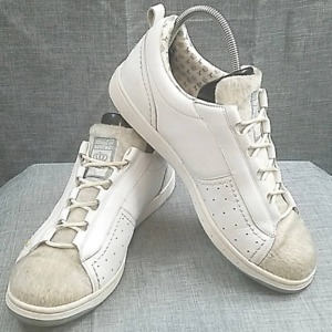 Adidas Missy Elliott 2006 'Respect Me' low white leather sneaker fur trim sz 9